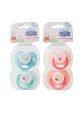 4 PEPPA PIG MY FIRST SOOTHERS 2 PACK x 2