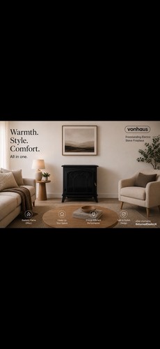 Vonhaus electric stove heater - vonhaus,