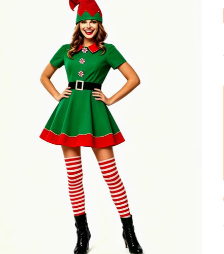 Womens girls elf costume - womens,