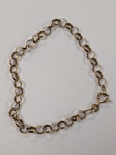 9ct gold belcher - gold, bracelet