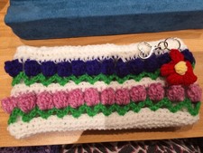 handmade crochet pencil case