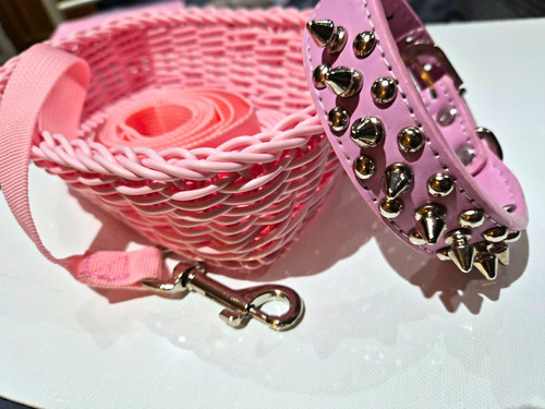 Pink faux leather - pink,