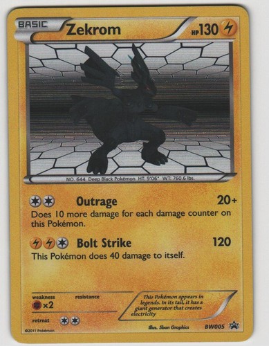 Zekrom holo promo - black, and
