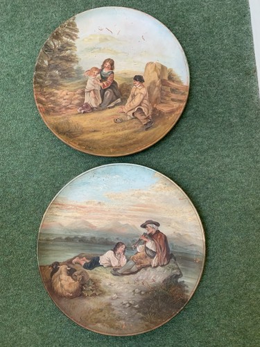 Vintage hand painted wall - hand,