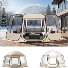 VEVOR Pop up Bubble Tent, 15 x 13.8  Clear Sports Tent 12-15 Person Weatherproof