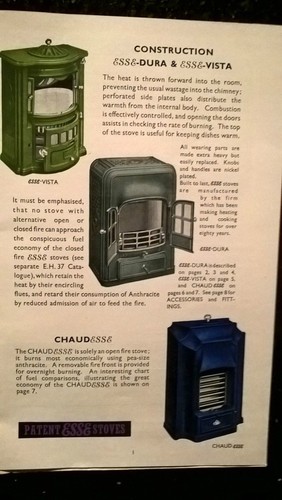 Patent esse stoves paperback - patent,