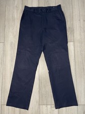 Adidas Climacool Men's 3 Stripe Golf Trousers 34" Waist 32" Length Navy Blue