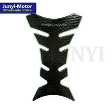 Motorcycle Oil Fuel/Gas Tank Pad Protector Decal Sticker Grip Gloss Chrome Green