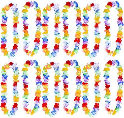 Pcs hawaiian garlands - pcs, luau
