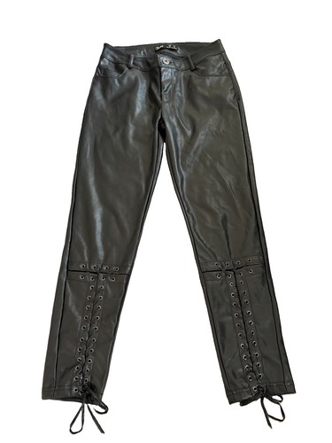 Toxik black faux leather lace - toxik,