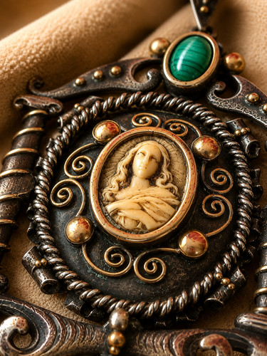 Antique gold silver - gold, religious