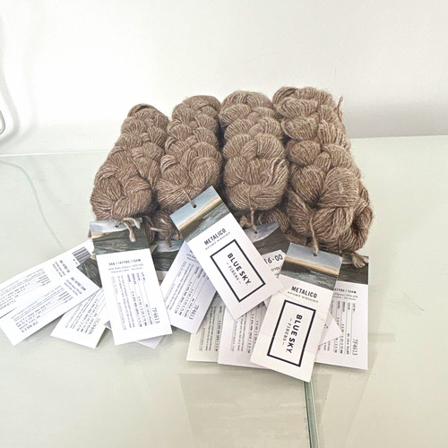 Blue sky fibers - fibers, metallico