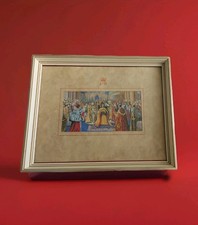 Rare Brocklehurst-Whiston Queen Elizabeth Coronation 1953. Framed Silk Tapestry