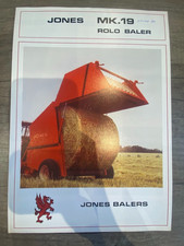 Jones MK19 Rolo Baler Round Jones Balers Vintage Brochure