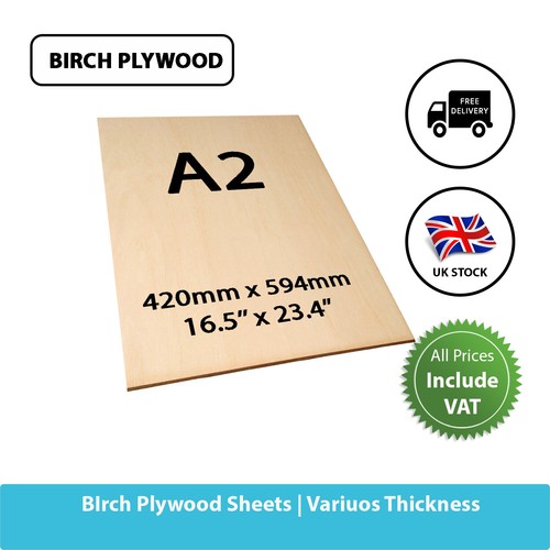 Birch plywood sheet 5mm - sheet, |