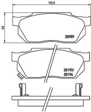 BRAKE PAD SET, DISC BRAKE