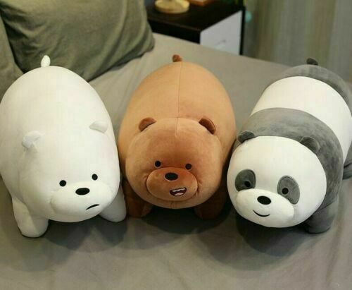 3pcs bare panda bear ice - panda,