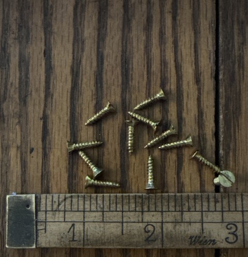 Antique wood screws 1 2 - wood, 1/2