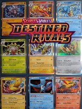 SV Destined Rivals Pokemon Card Singles Holo, Reverse Holo, Uncommon, Common