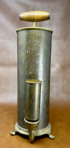 Antique brass hand pump fog - antique,