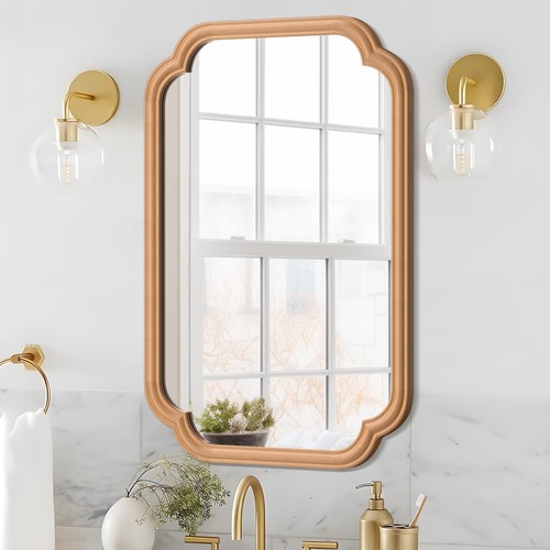 Ferytange wood wall mirror - wood, 20"