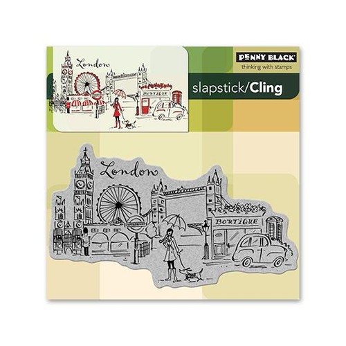 Penny black cling rubber - penny,