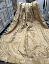 Designer gold damask - damask, curtains