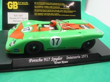 FLY  GB3 PORSCHE 917 SPYDER INTERSERIE 71 MINT CAR  FITTED WITH NEW TYRES BOXED