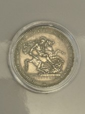 1818 KING GEORGE III SILVER CROWN - LVIII Edge