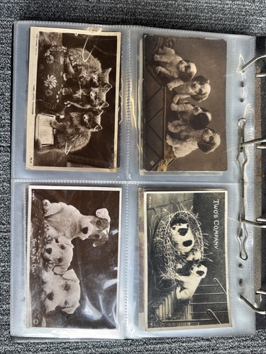 Vintage postcards album - postcards,