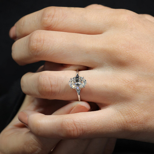 Diamond ring engagement gold - ring,