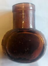 Antique Amber Glass Bovril Jar (27)