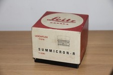 Leica Leitz 11219 Summicron-R  90mm F2 Lens Leicaflex  EMPTY Box Only & Insert.