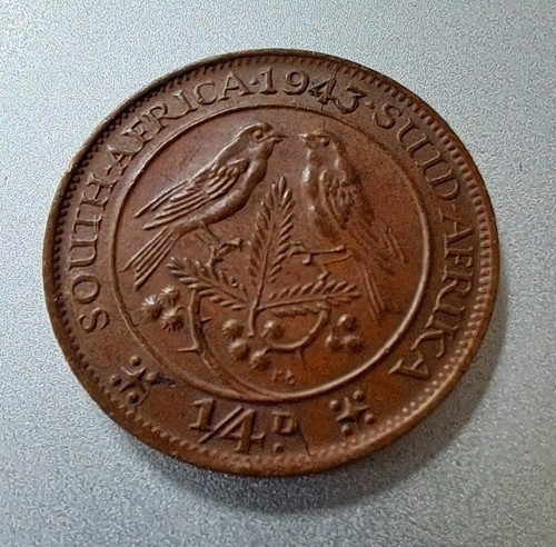 1943 south africa penny - 1/4,