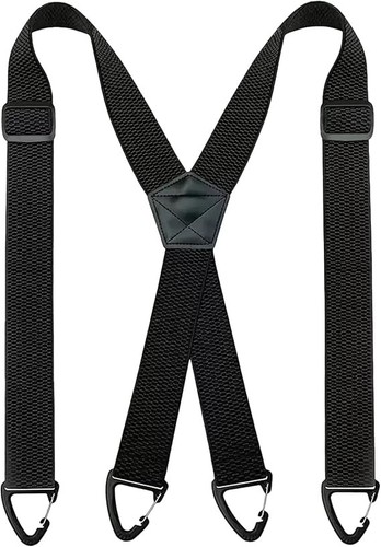 Mens clip suspenders - clip, on