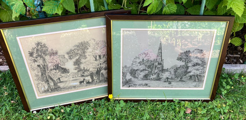 Antique framed 1901 - 2,