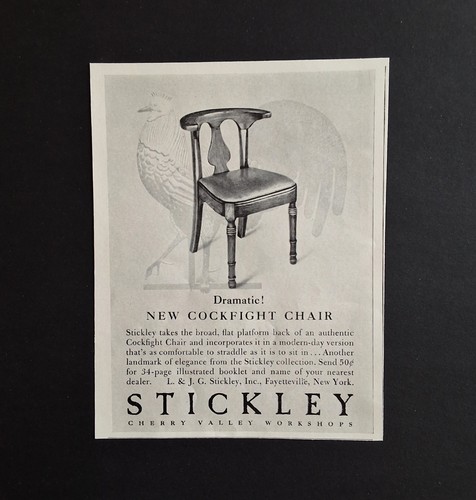 Stickley cockfight chair - stickley,