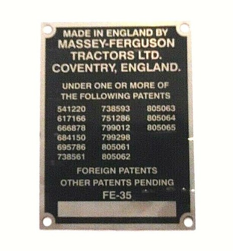 Tractor badge serial - badge,