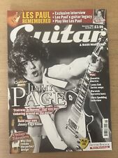 JIMMY PAGE, LES PAUL - Guitar & Bass magazine NOVEMBER 2009