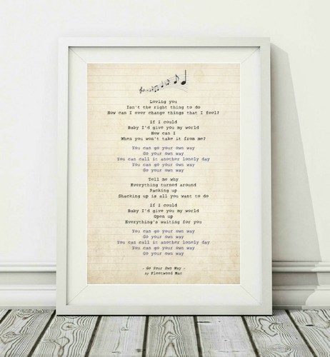 Your own way - your, song