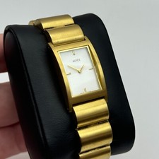 19mm Working Alfex 5301-R-D Plum Design Gold Plated Vintage Quartz Watch 6 Inch