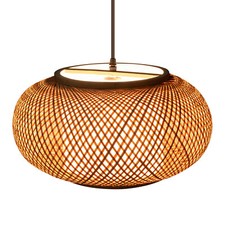 Hanging Lamp Wicker Basket