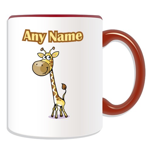 Personalised gift giraffe mug - giraffe,