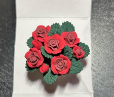 Roses, Dolls House Miniature, Flowers 1/12 Scale Display, Miniatures