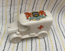 Vintage Antique Arcadian Crested China Medium WW1 Red Cross Ambulance Frome