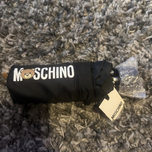 Moschino black umbrella with - moschino,
