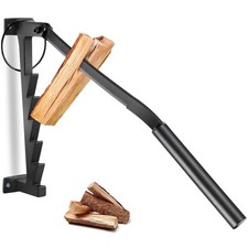 Log Splitter Wood Wall Mounted Manual Firewood Splitter with Screws,Outdoor Camp
