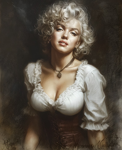 Marilyn monroe white blouse - white,