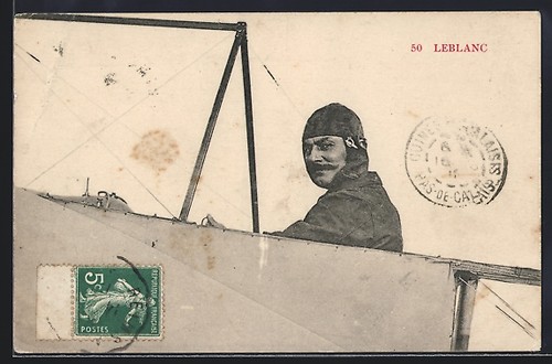 Pilot leblanc his airplane - pilot,
