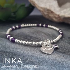 Sterling Silver mum Bracelet